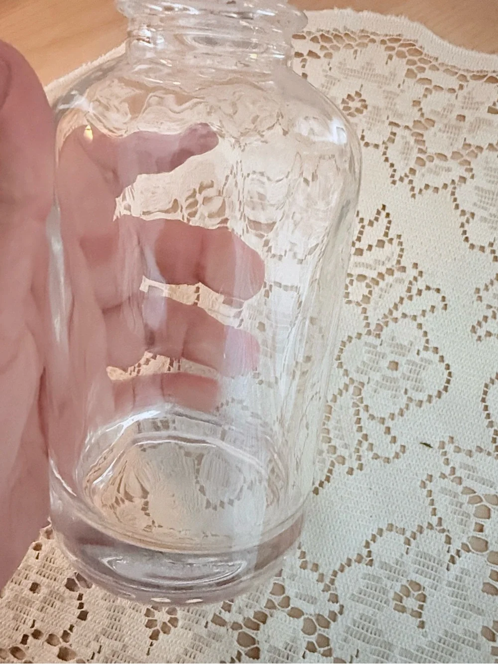 Clear Glass Bud Vase Bottle For Dried or Fresh Flowers - Picture 3 of 6